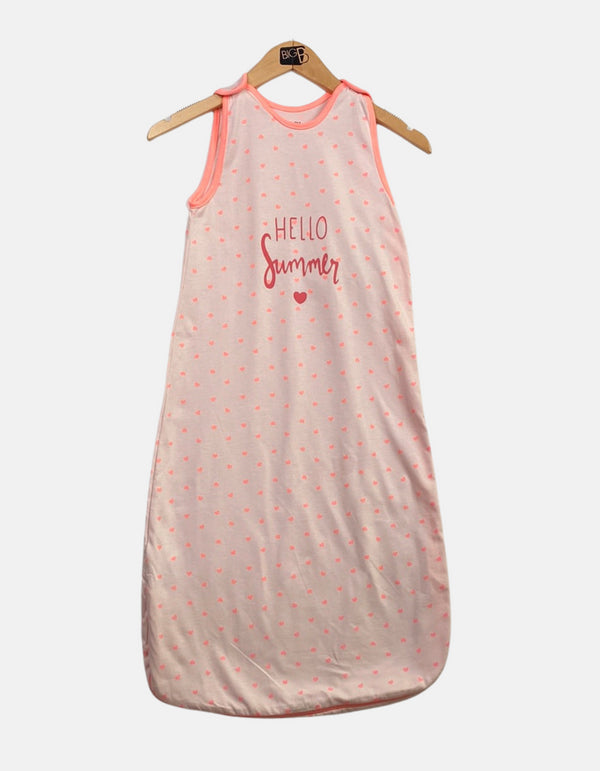 Hello Summer Baby Sleep Sack with Heart Design
